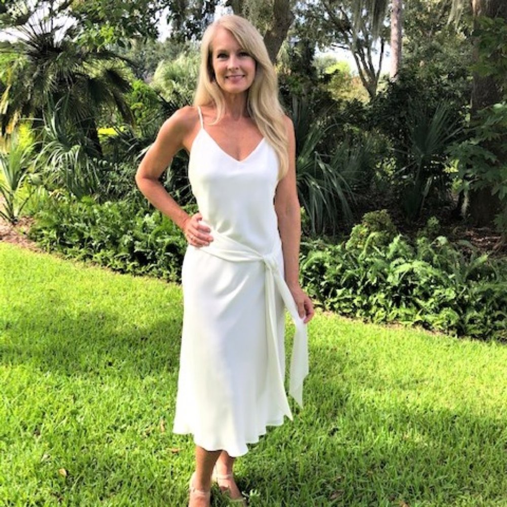 Ivory Slip Dress size Large